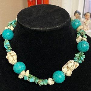 Turquoise and Magnesite Necklace
